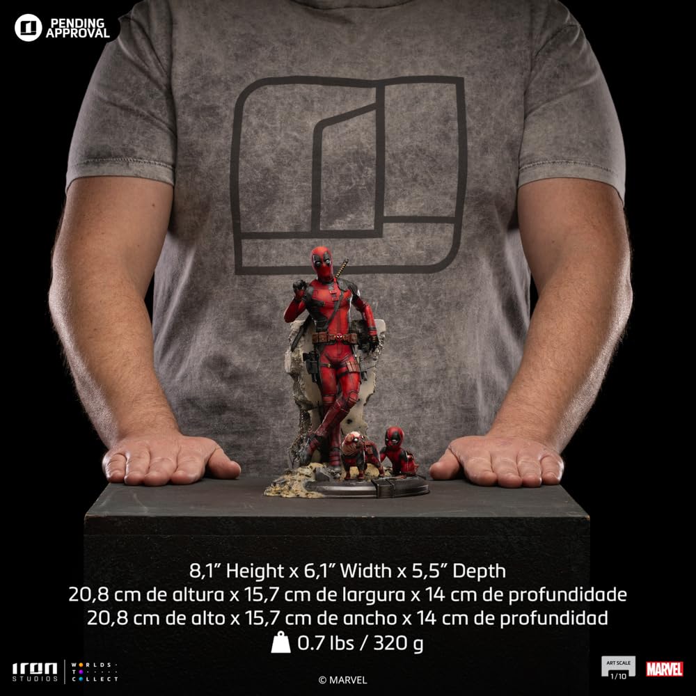 Iron Studios Estátua Colecionável Deadpool Filme Deadpool